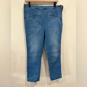 Anthropologie Pilcro And the Letterpress Jeans Womens 31 High Rise Denim Legging